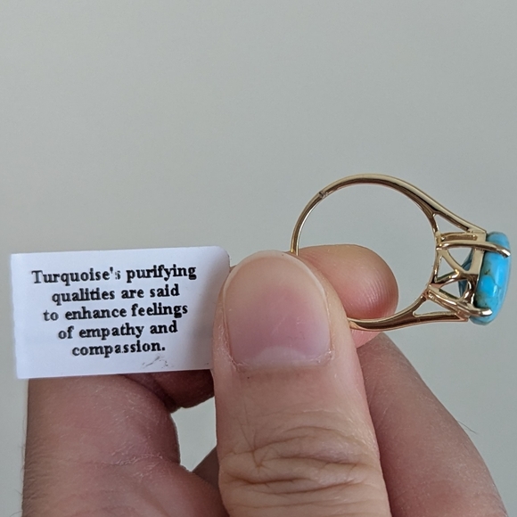 NWT Natural Mohave Turquoise ring size US 7 - Picture 10 of 14